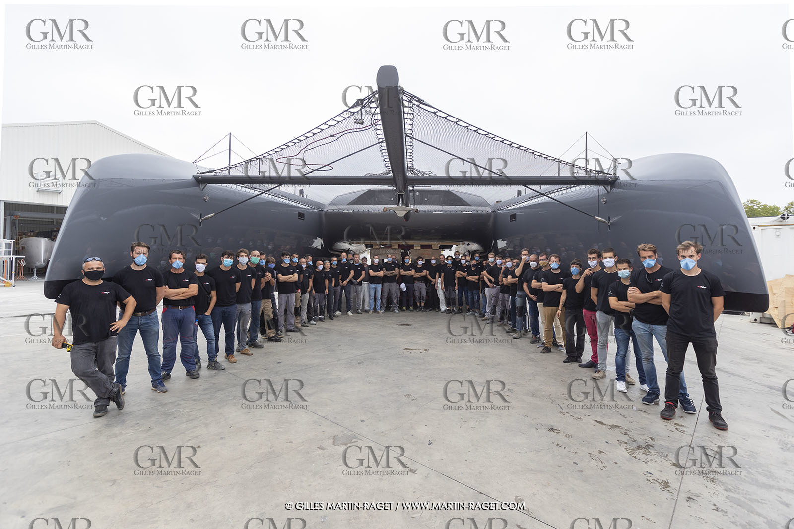 21 07 2020, La Grande Motte (FRA), Gunboat, Gunboat 68 SeaTilt out of the shed