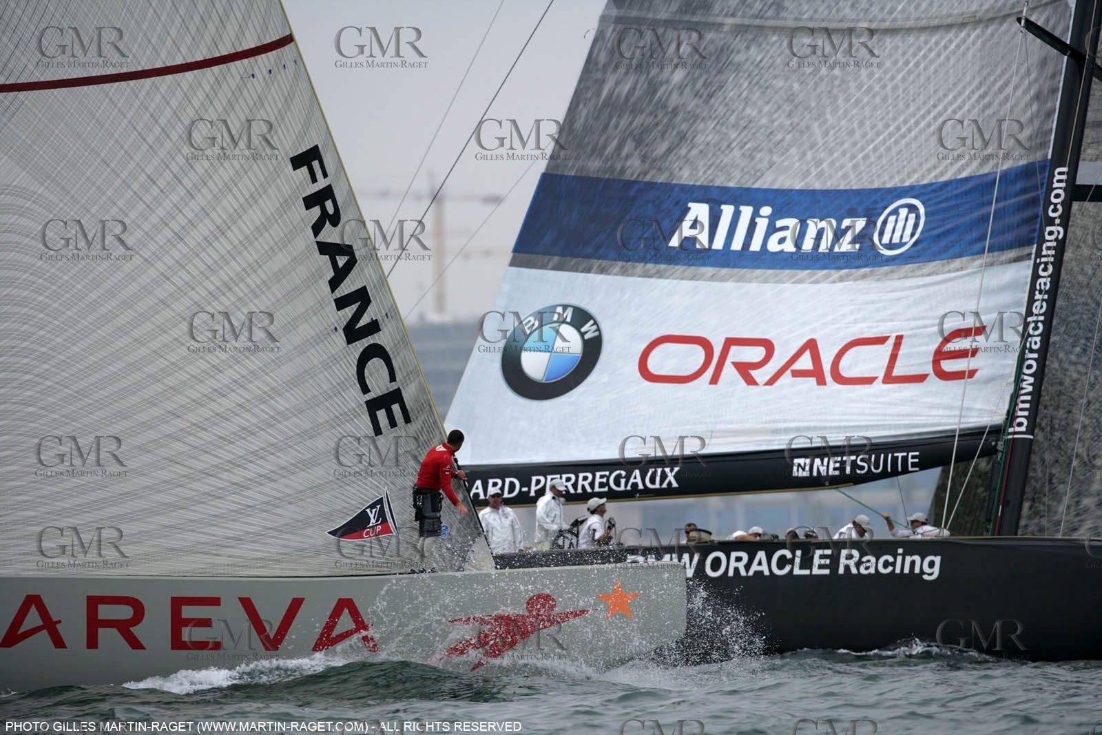 25 04 2007-Valencia (Spain)- 32nd America's Cup - Louis Vuitton Cup - RR1 - Day 10 - BMW ORACLE Racing