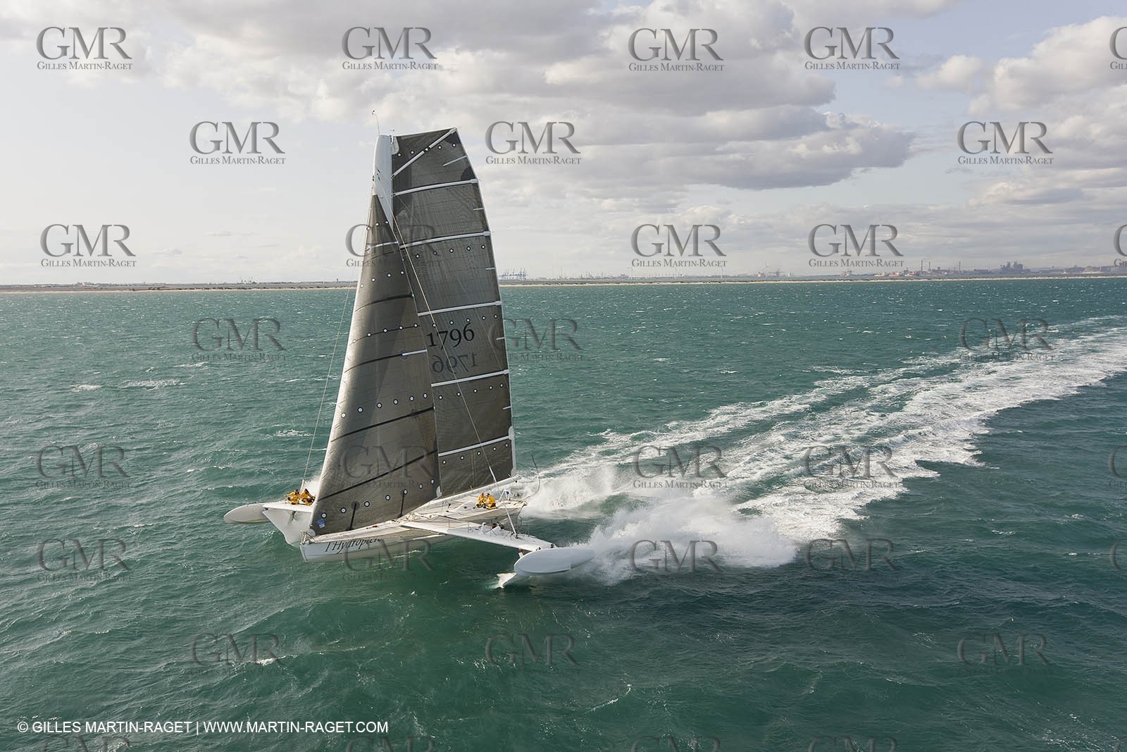 03 10 2008 - Fos   mer (FRA, 13) - L'Hydroptère - Tentative de record de vitesse