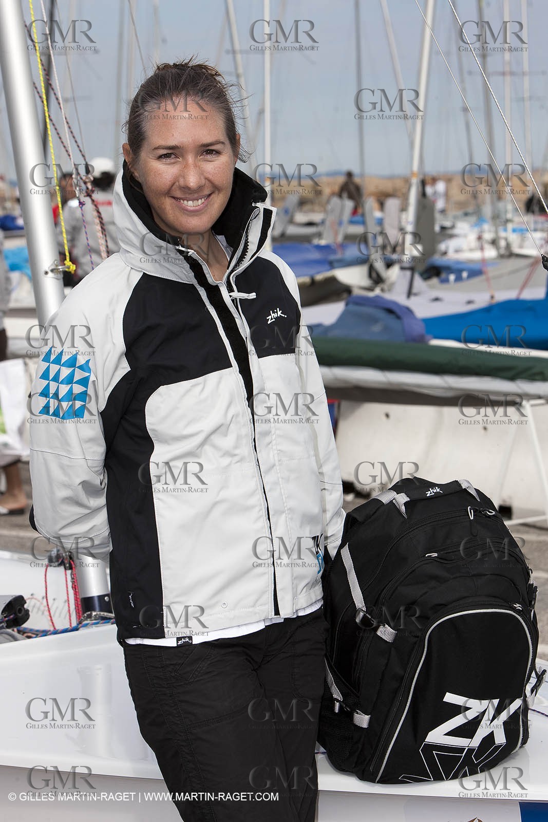 20 04 2010 - Hyères (FRA,83) - SOF 2010 - ZHIK Team - 470 fem -  Ingrid Petitjean - Nadège Douroux