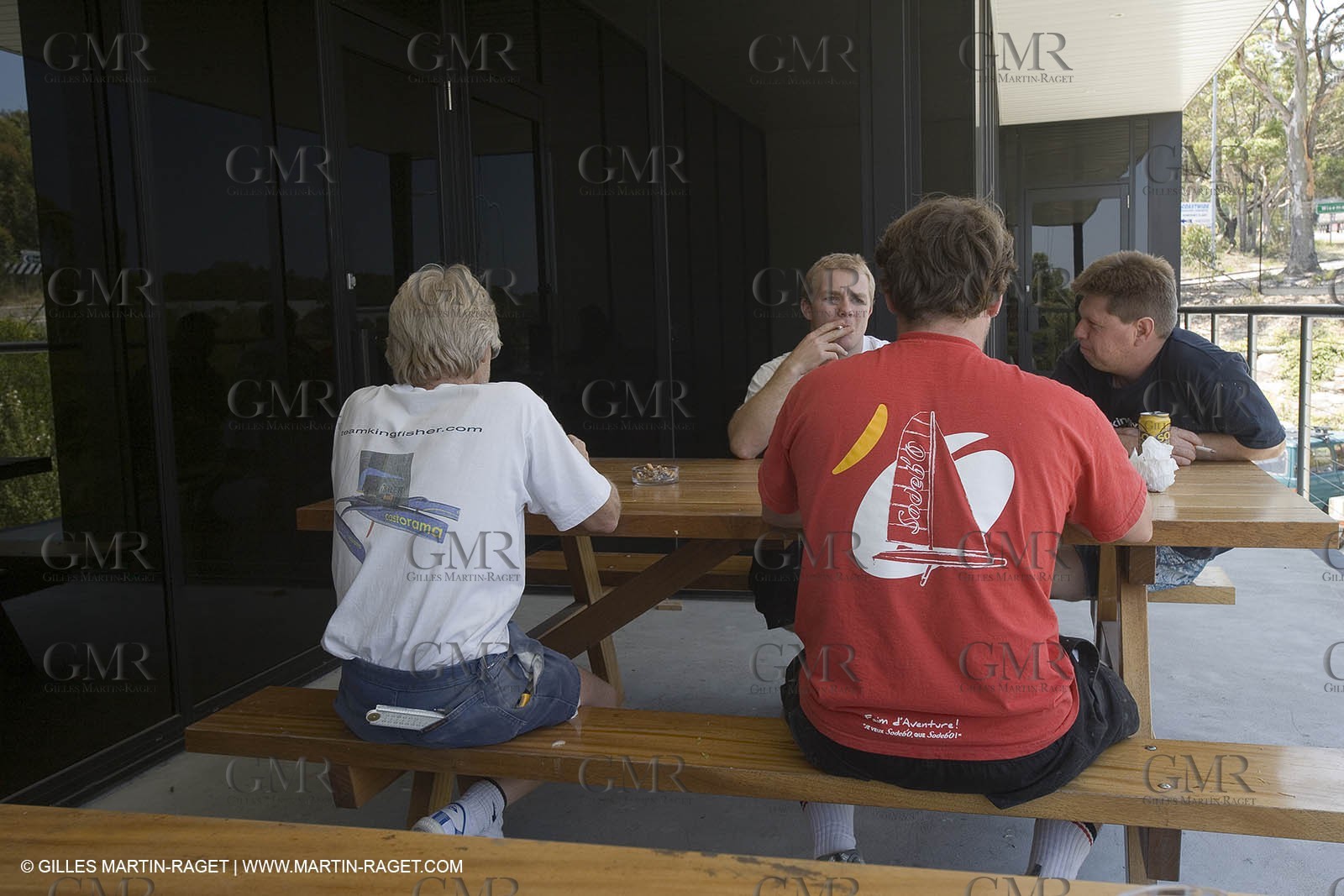 Sydney, Australia, Thomas Coville trimaran Sodebo building at Boat Speed