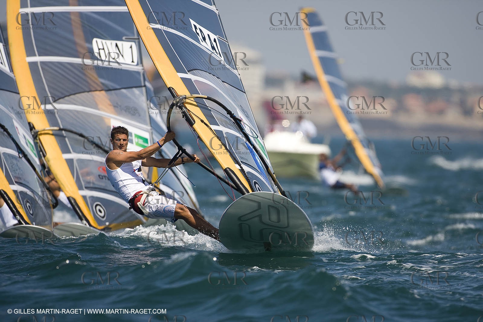 06-07-07 - ISAF SAILING WORLD CHAMPIONSHIPS - CASCAIS 2007 - DAY 3 - Classe RS:X Homme - FRA - Hassen Fabrice