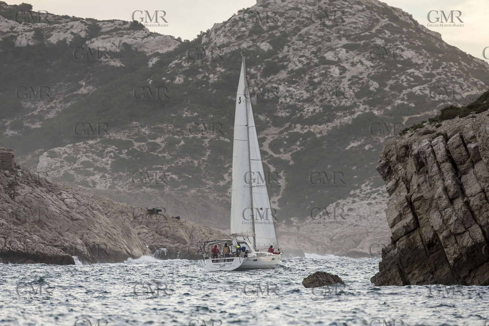 08 01 2016, Marseille (FRA, 13), Cruising in winter in the Calanques