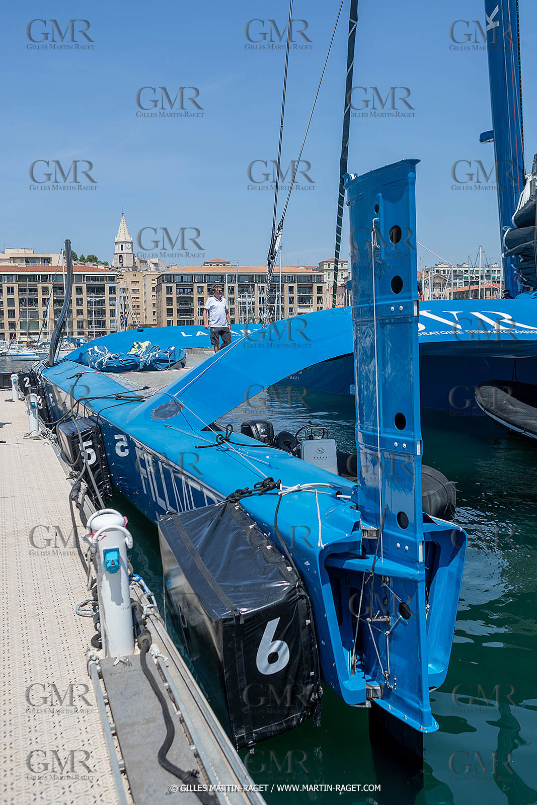 18 05 2022, Marseille (FRA), APremière navigation du trimaran Ultim SVR LAZARTIGUE à Marseille