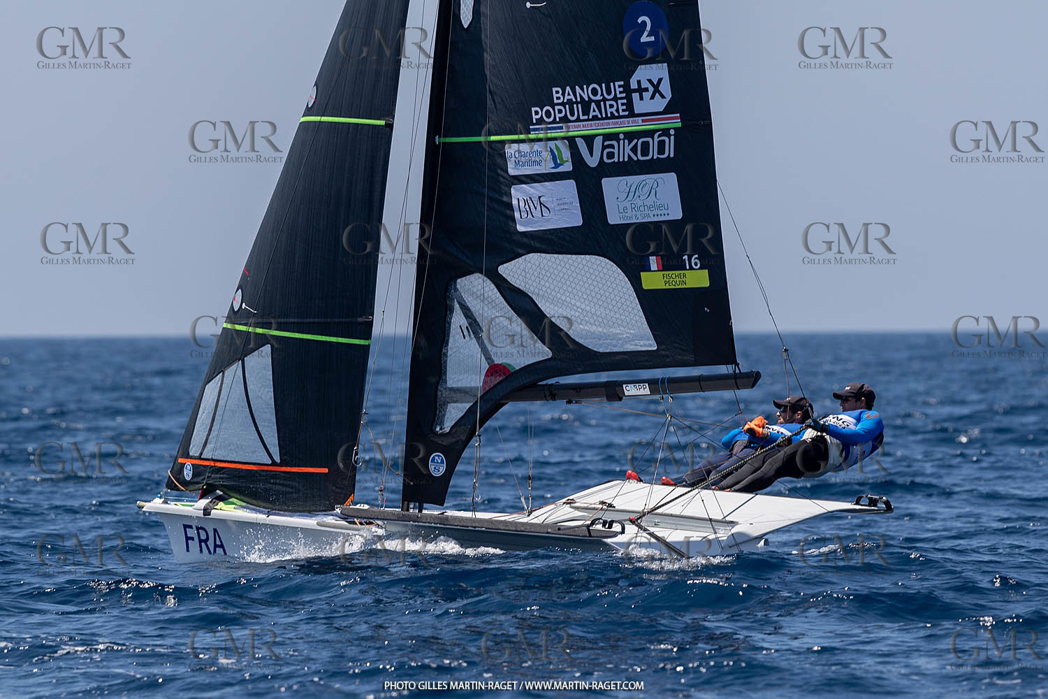16 07 2023, Marseille, (FRA), Paris 2024 Olympic Games 2024 Sailing Test Event, Day 8, Medal race 49er Men