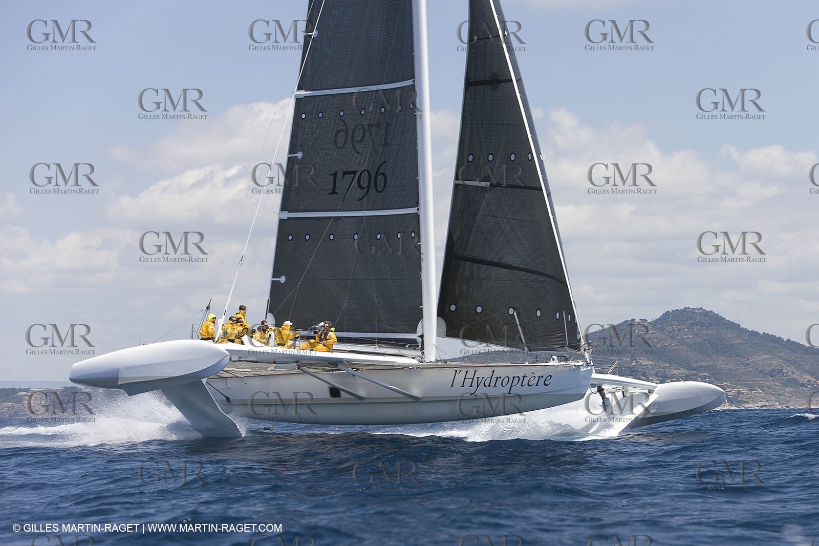 14 06 2008 - Toulon-Hyères (FRA,83) - 50 knots record attempt trials by l'Hydroptère