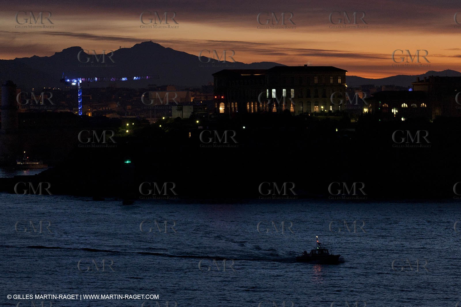 17 02 2012 - Marseille (FRA,13) - Arrival in Marseille harbour onboard ferry Piana (La Meridionale Corp.)