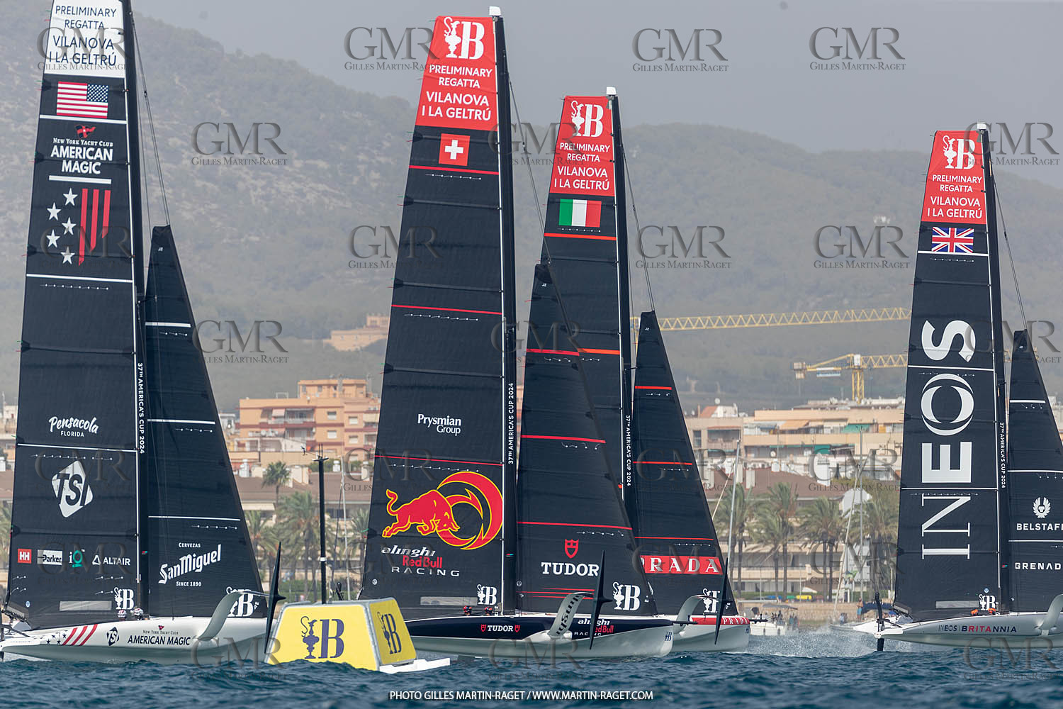 15 09 2023, Vilanova i La Geltru (ESP), 37th America's Cup, Preliminary Regatta N° 1, Race Day 3