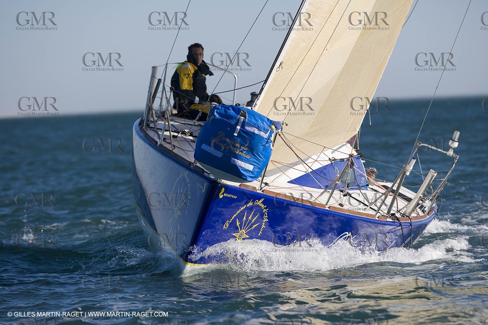 15 02 2007 - La Grande Motte (FRA) - Monotype Figaro II - Thierry Duprey du Vorsent (Domaine de Monts d'Arbois)