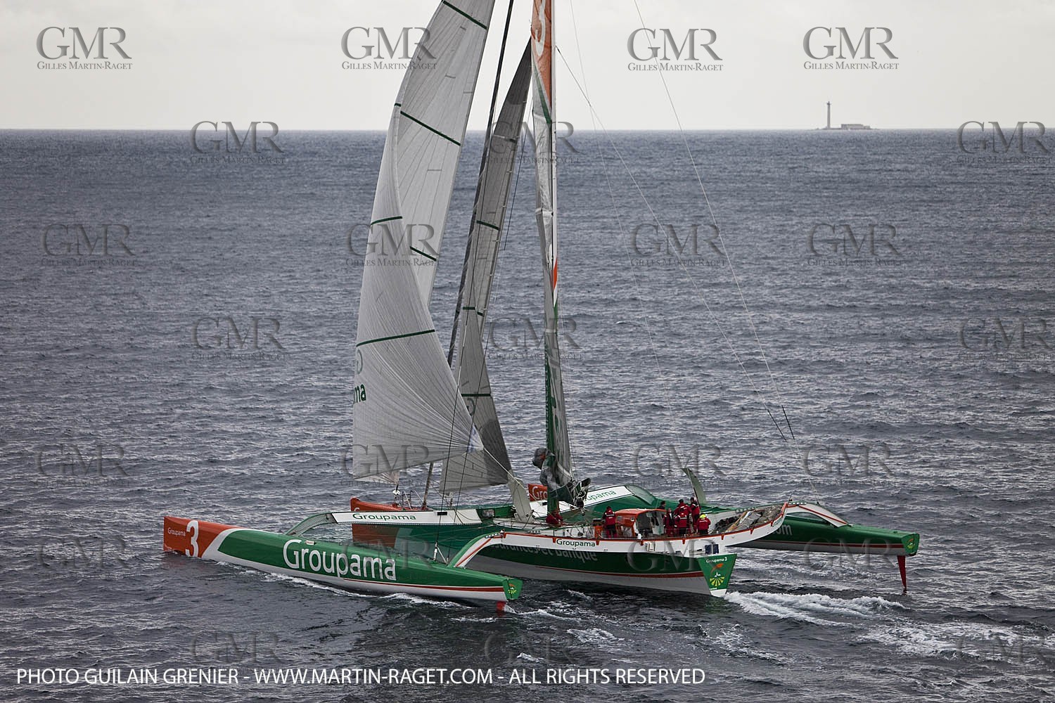05 14 09 - Marseilles - Mediterranean Record - Groupama 3 - Franck Cammas - G Class - Start from Marseilles to Carthage (Tunisia)