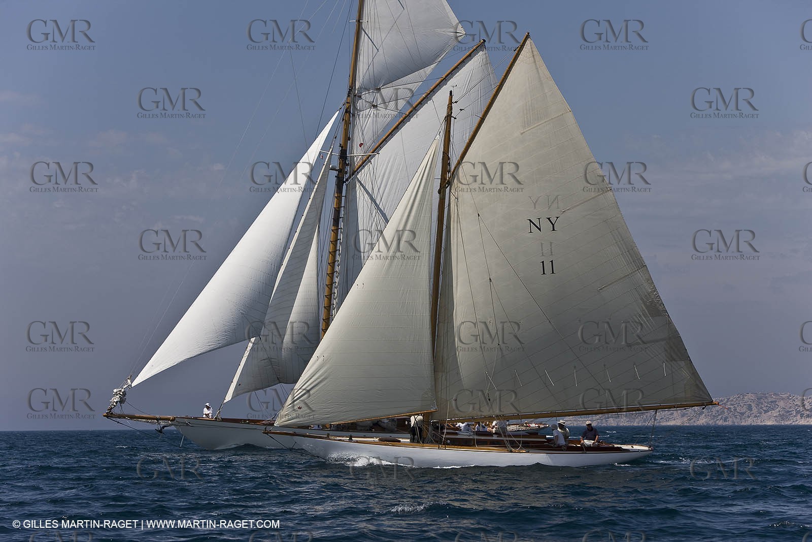 Sailing, Classic yachts, Voiles Vieux Port 2009, Marseille (FRA)