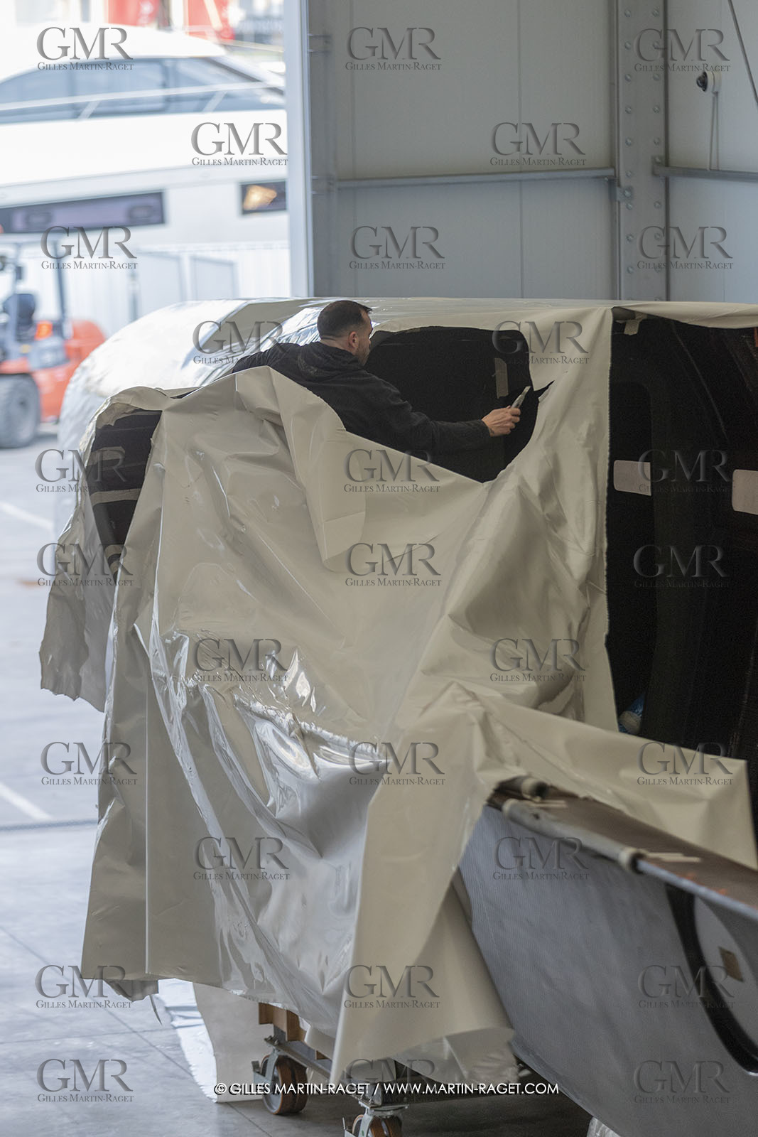 15 02 2022, La Grande Motte (FRA), Gunboat 80  1 hulls delivery