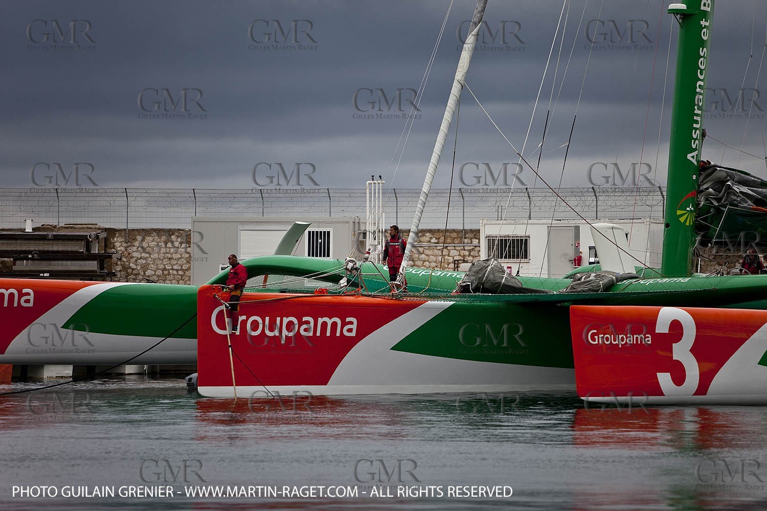 05 14 09 - Marseilles - Mediterranean Record - Groupama 3 - Franck Cammas - G Class - Start from Marseilles to Carthage (Tunisia)
