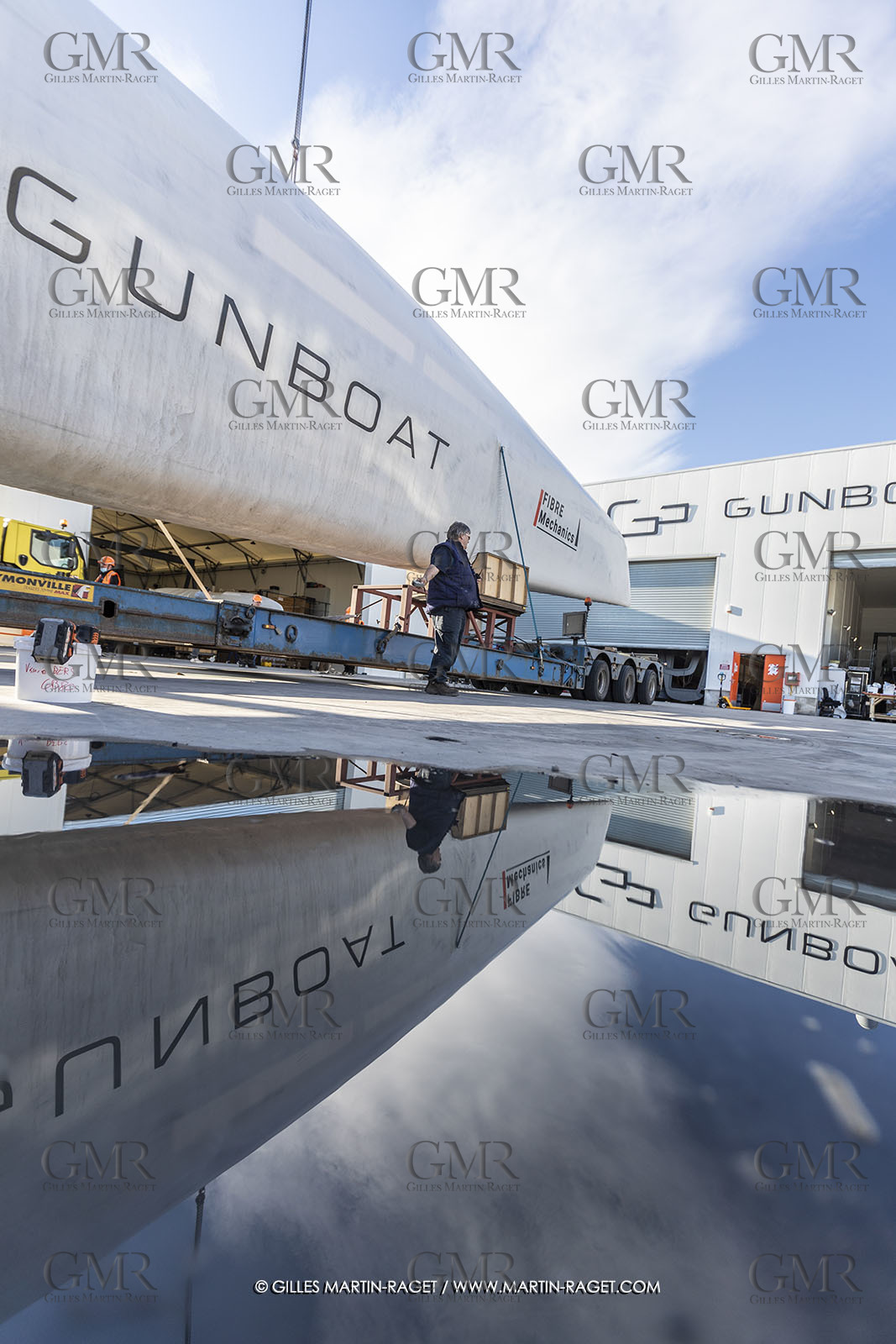 15 02 2022, La Grande Motte (FRA), Gunboat 80  1 hulls delivery