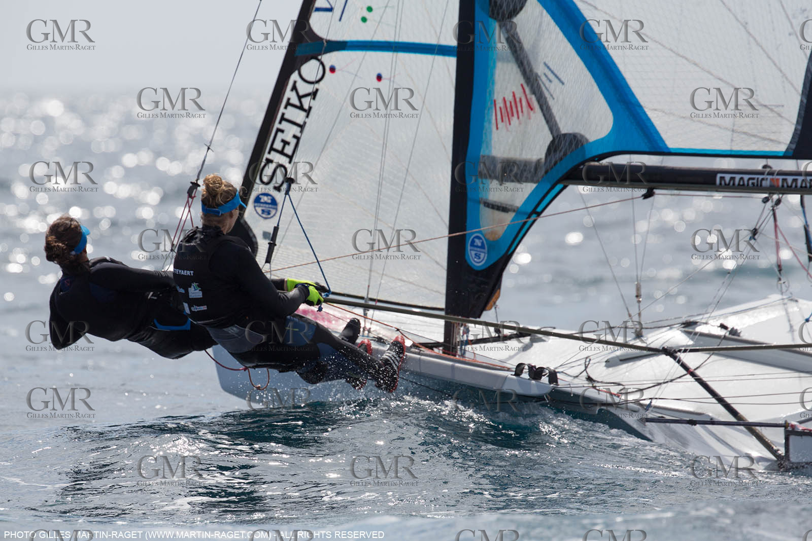 Marseille, (FRA,13), 2016 Rio Olympic Games, Sailing, 49er FX, Steyaert Sarah   Compan Aude (FRA)