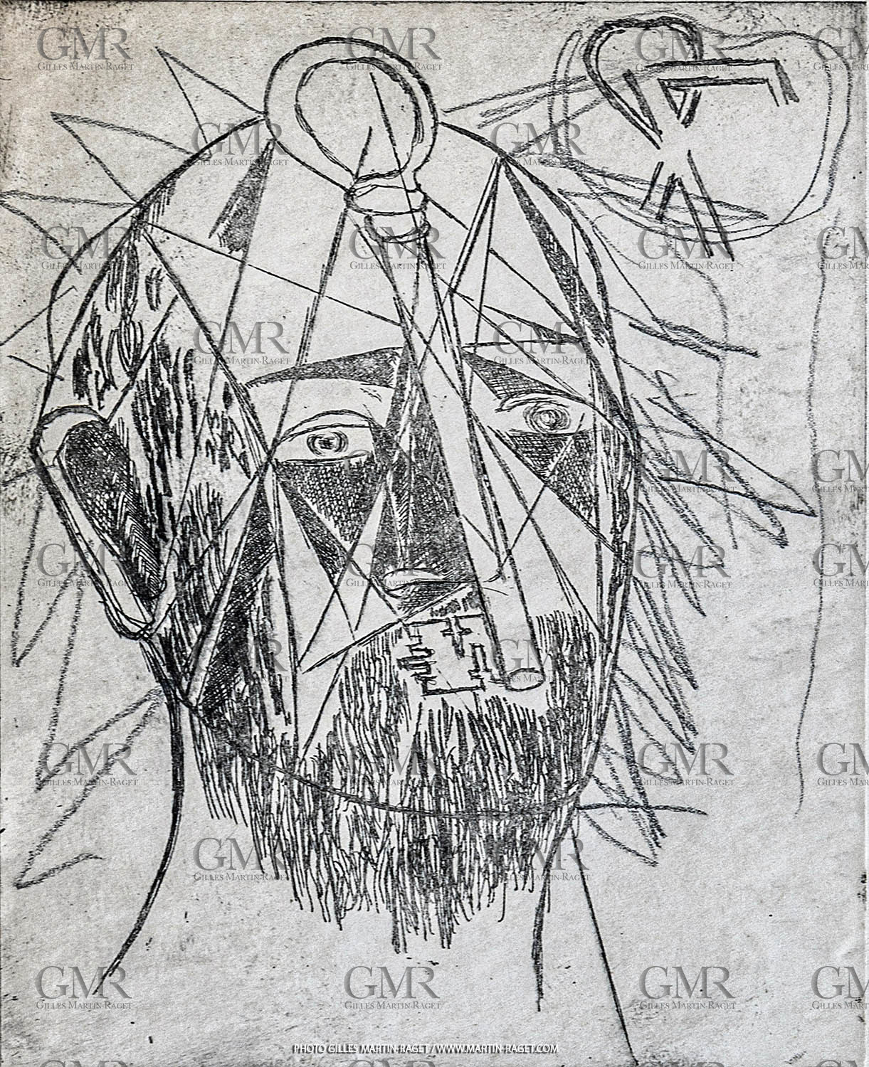 12 07 2020, St Rémy de Provence (FRA, 13) Oeuvre Germaine Richier, gravure