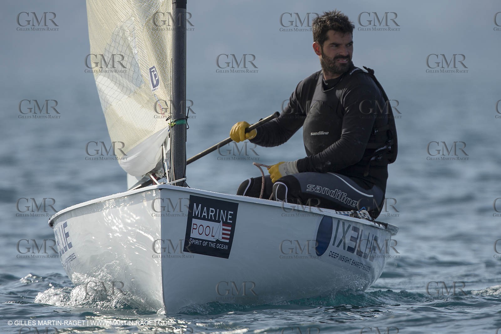14 02 2014,  Cannes (FRA,06), FINN Cannes International Sailing week - Thomas Lebreton (FRA)