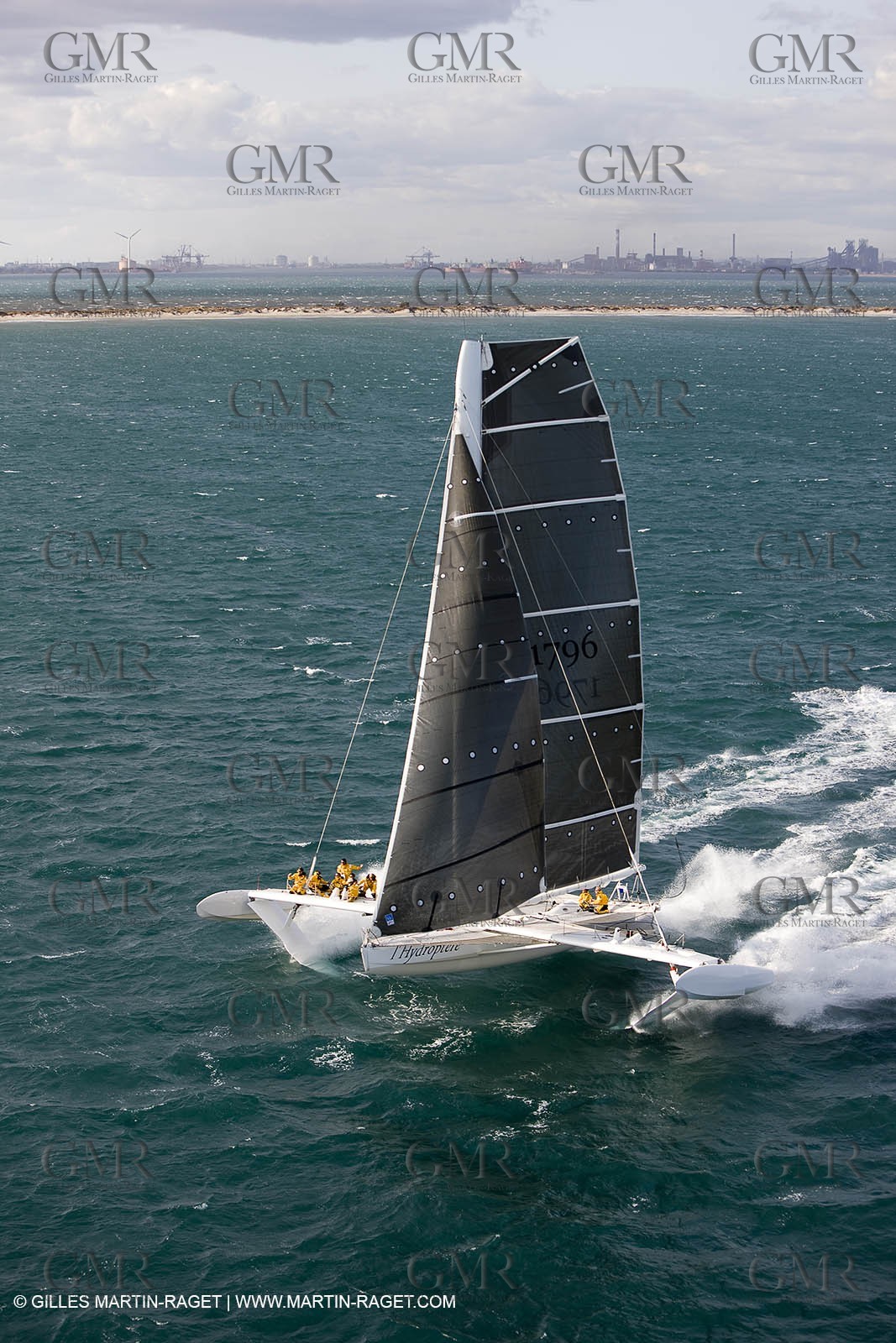 03 10 2008 - Fos   mer (FRA, 13) - L'Hydroptère - Tentative de record de vitesse