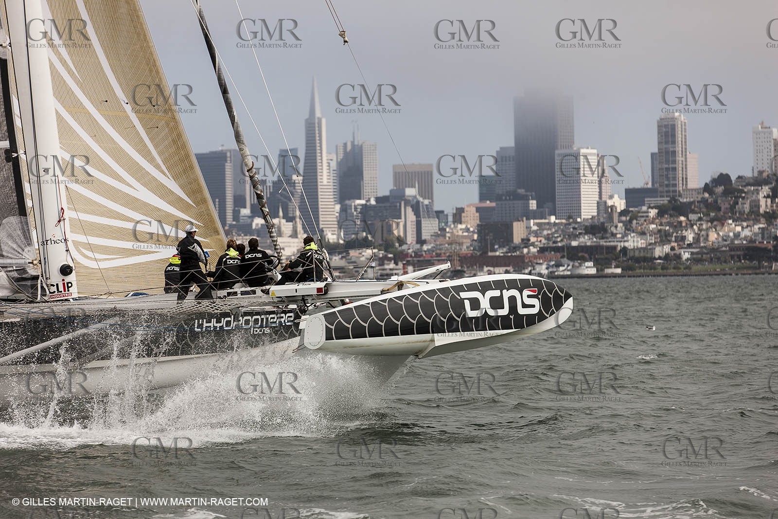 23 08 2012 - San Francisco (USA,CA) l'Hydroptère sails in San Francisco Bay