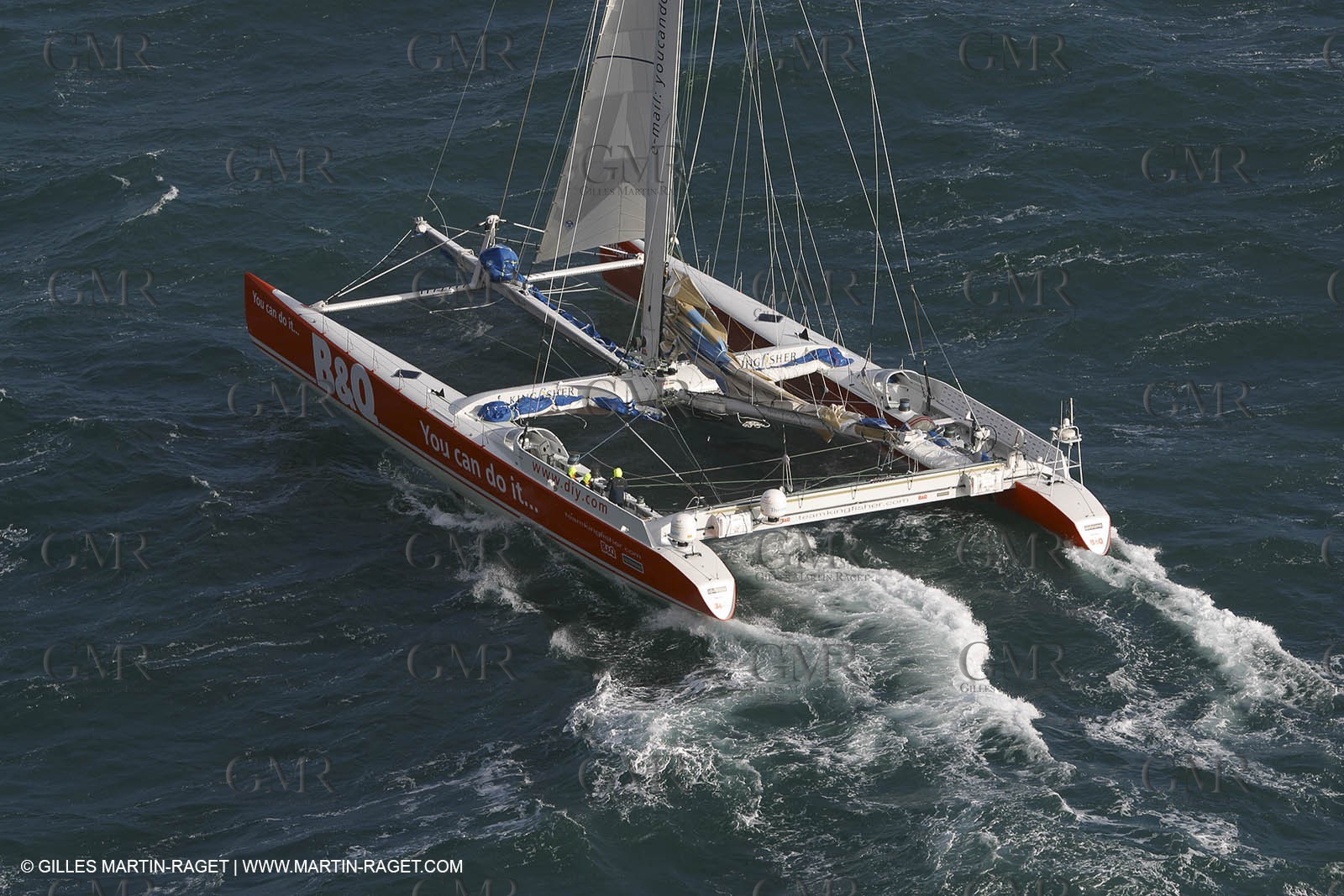 Kingfisher II - départ Trophée Jules Verne 2002 - Brest