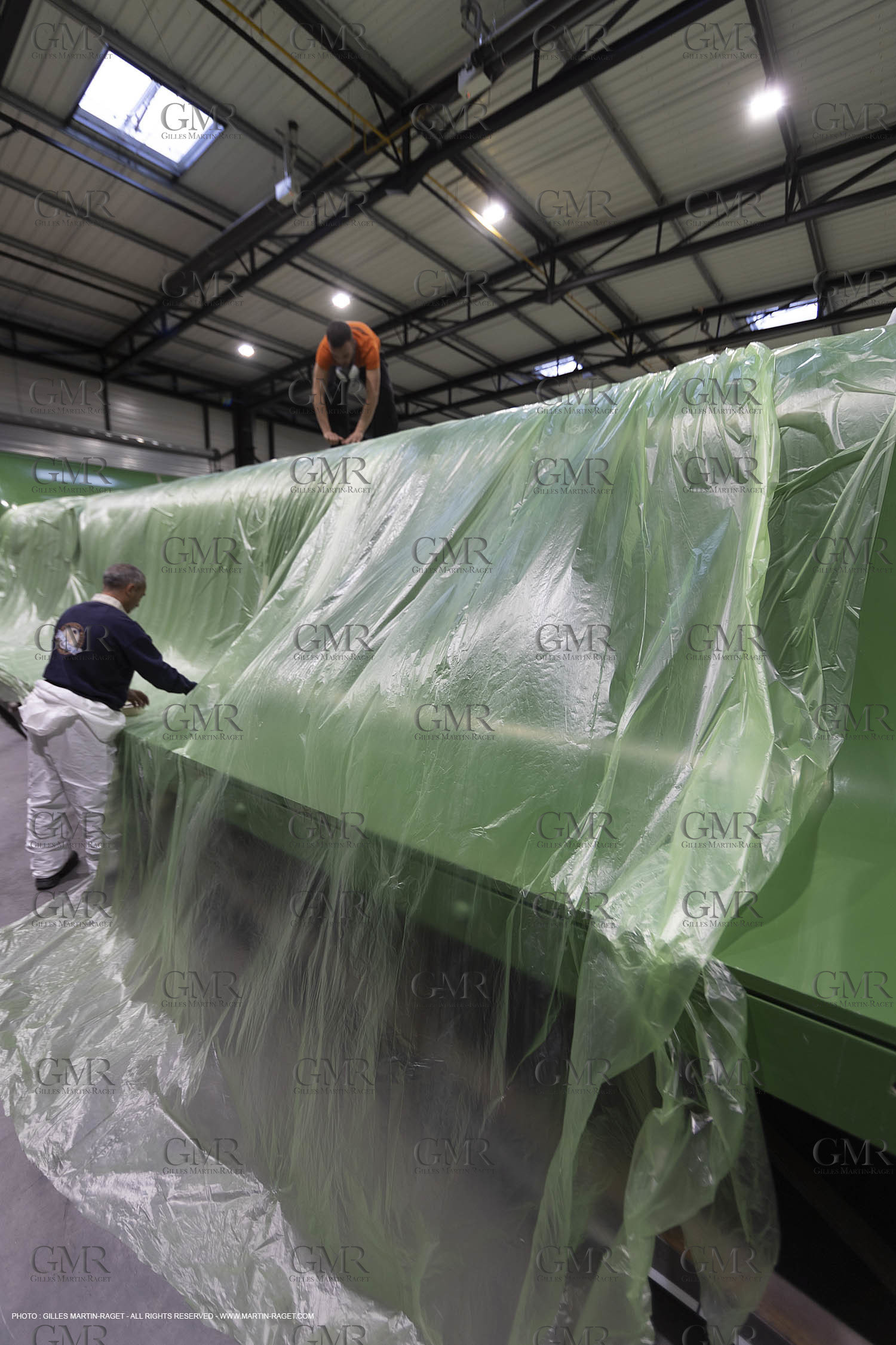 29 10 2018, La Grande Motte (FRA,30), Chantier Gunboat, construction du Gunboat 68