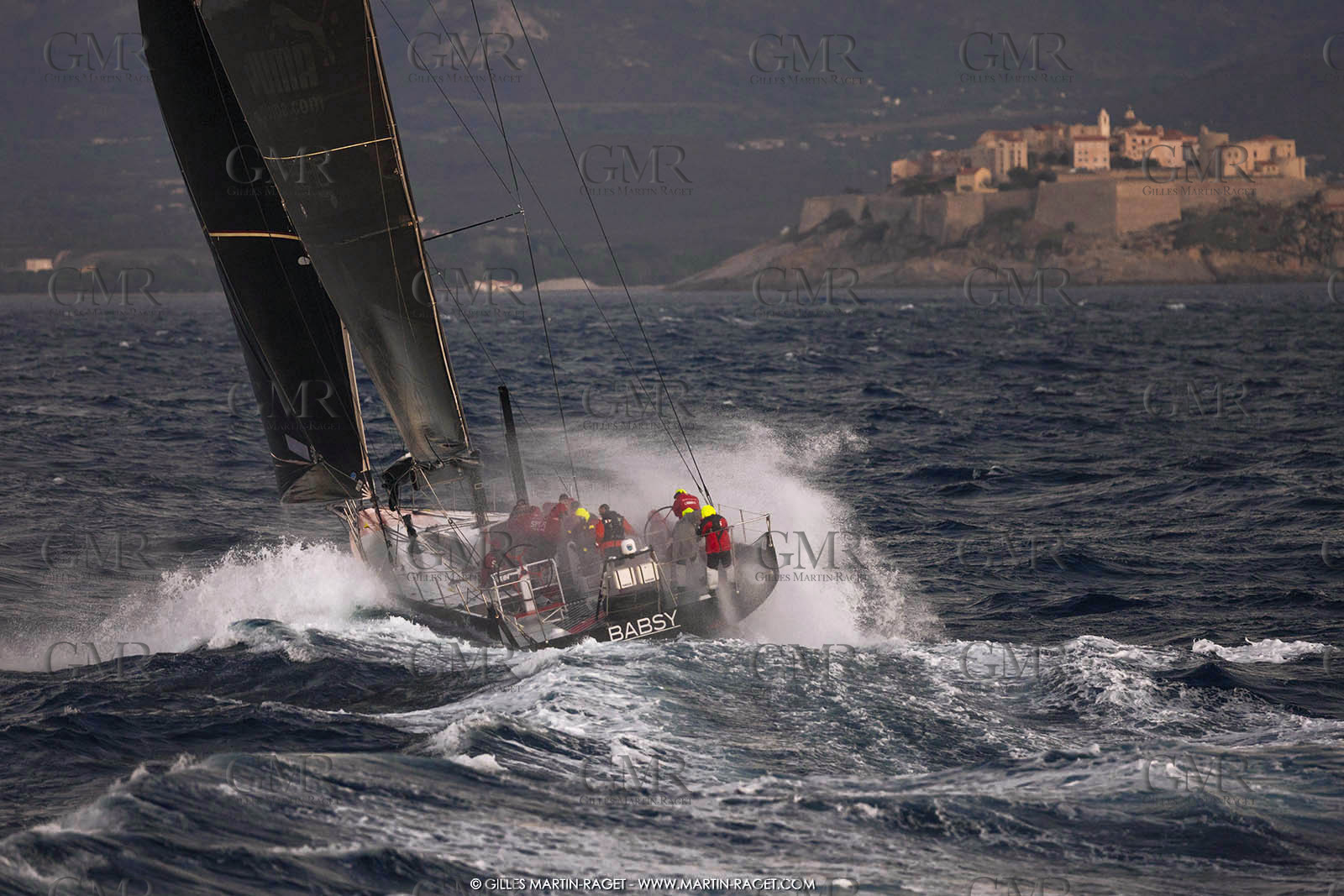 09 10 2017, Calvi (FRA,20), VOR 70 Babsy, Tentative de record autour de la Corse à la voile, skipper Franck Cammas