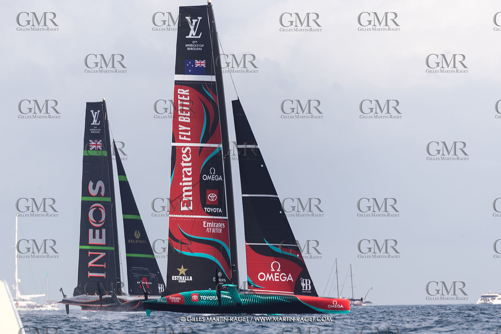 12:10 2024, Barcelona (ESP), Louis Vuitton 37th America's Cup, Final Match, Race Day 1, Race 1