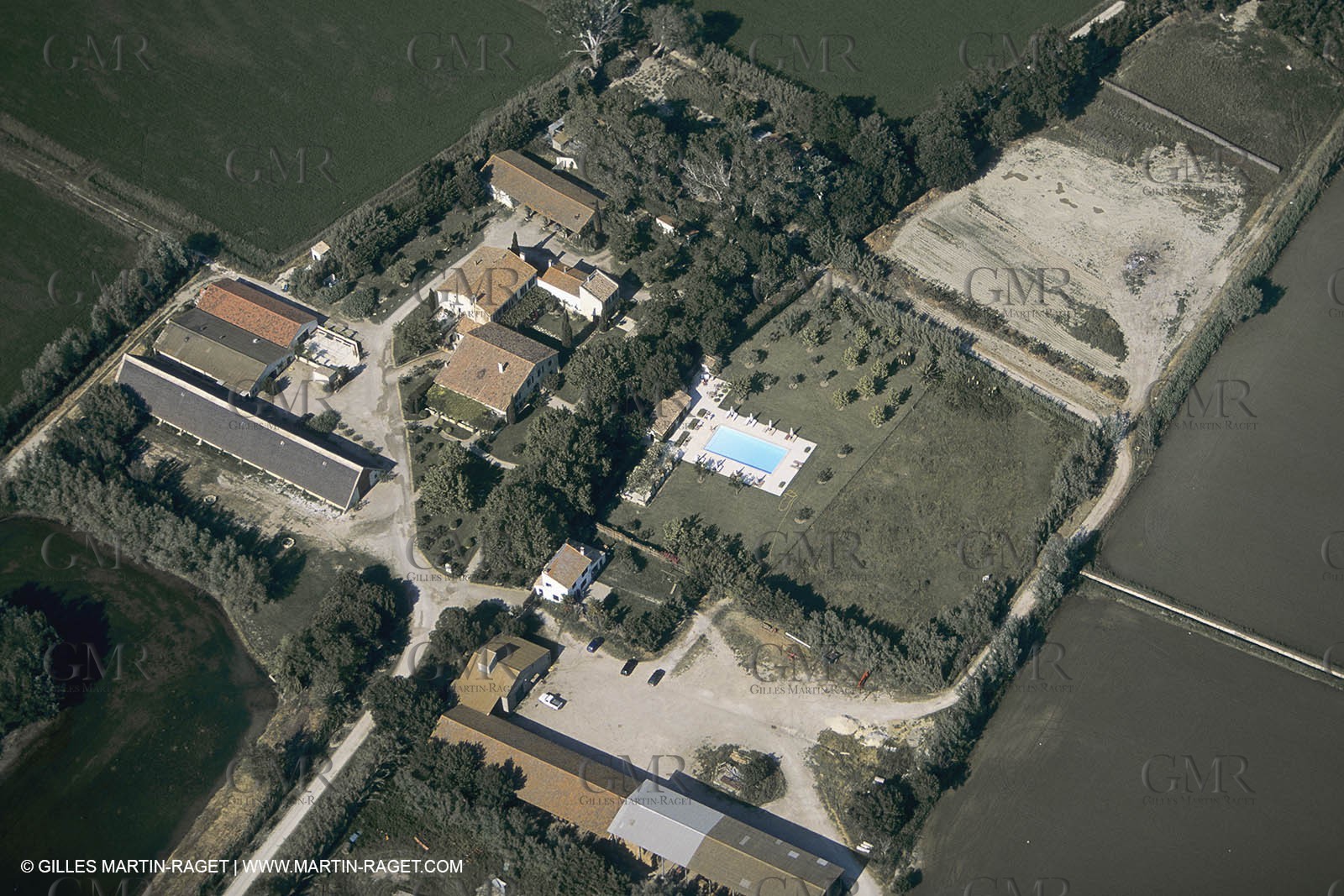 France, Provence, Camargue, Mas traditionnel de Camargue