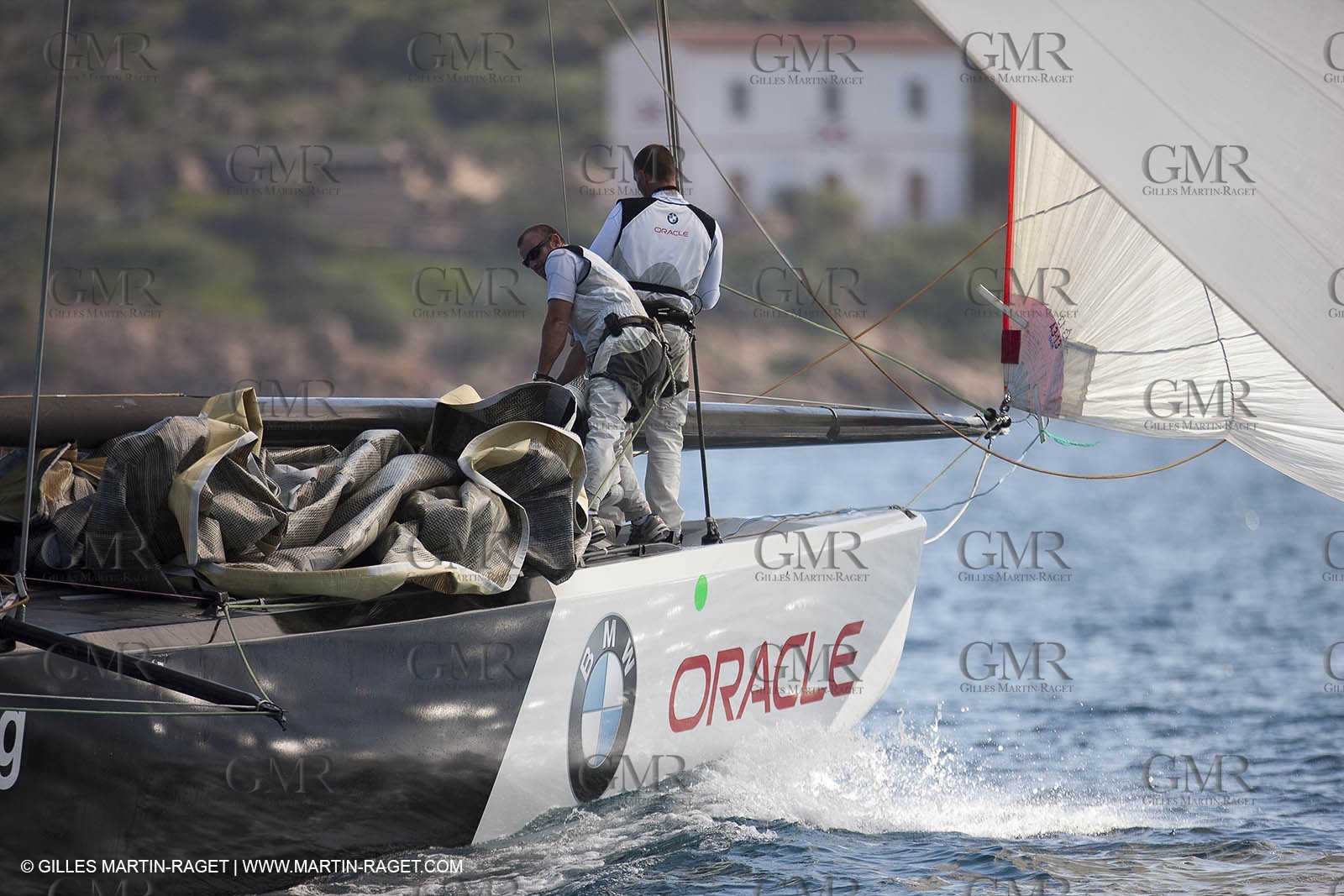 18 05 2010 - La Maddalena (ITA, Sardinia) Louis Vuitton Trophy - BMW ORACLE Racing - Training
