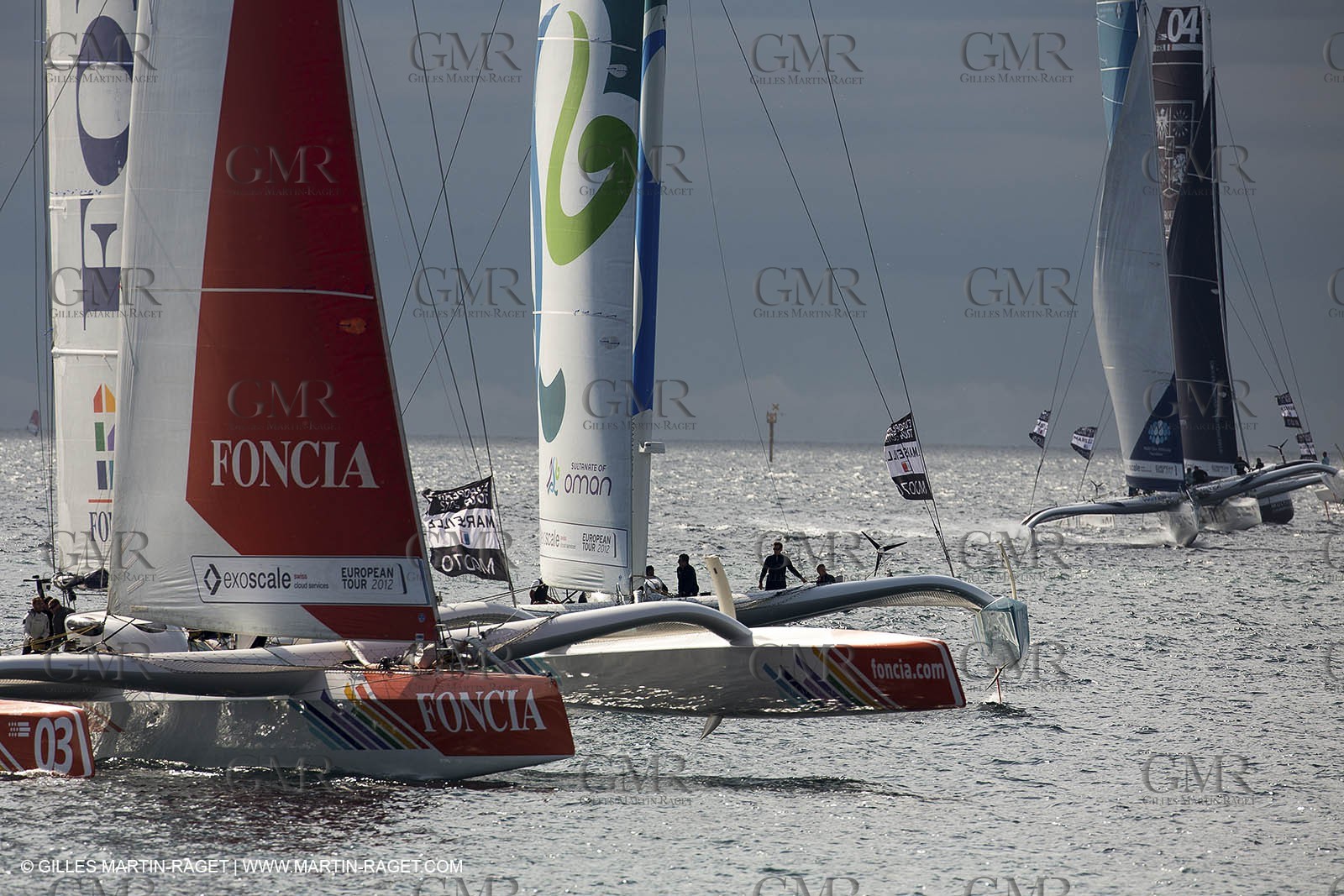 29 09 2012 - Marseille (FRA,13) - Alpari World Match Race Tour - Match Race France 2012 - Day 5 - Final Ian Williams (GBR) Vs William Tiller (NZL)