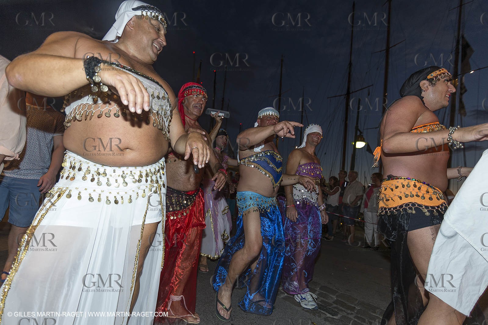 02 10 2014, Saint-Tropez (FRA,83), Voiles de Saint-Tropez 2014, Day 4, défilé des équipages   crew parade