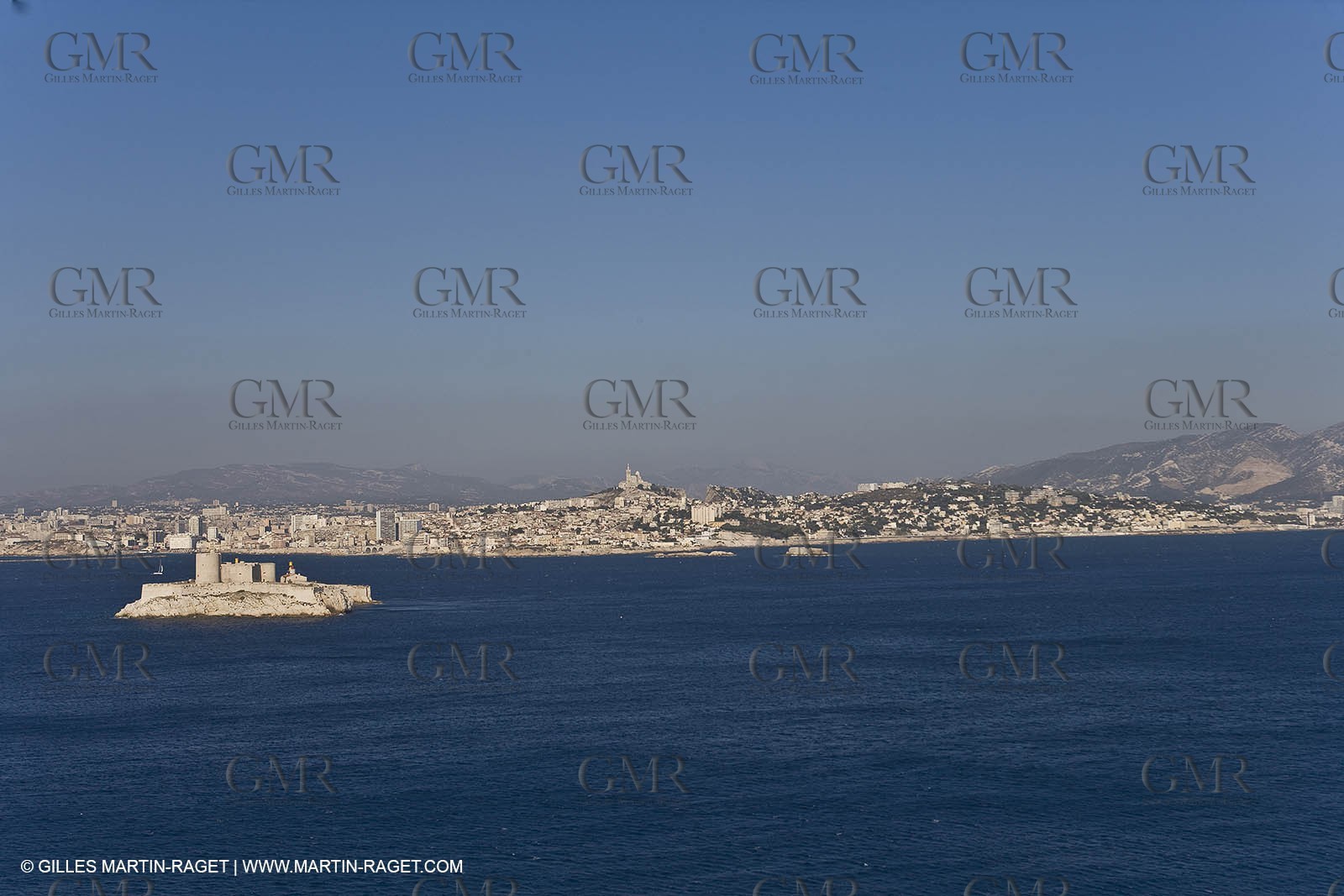 Marseilles seen from the Frioul islands