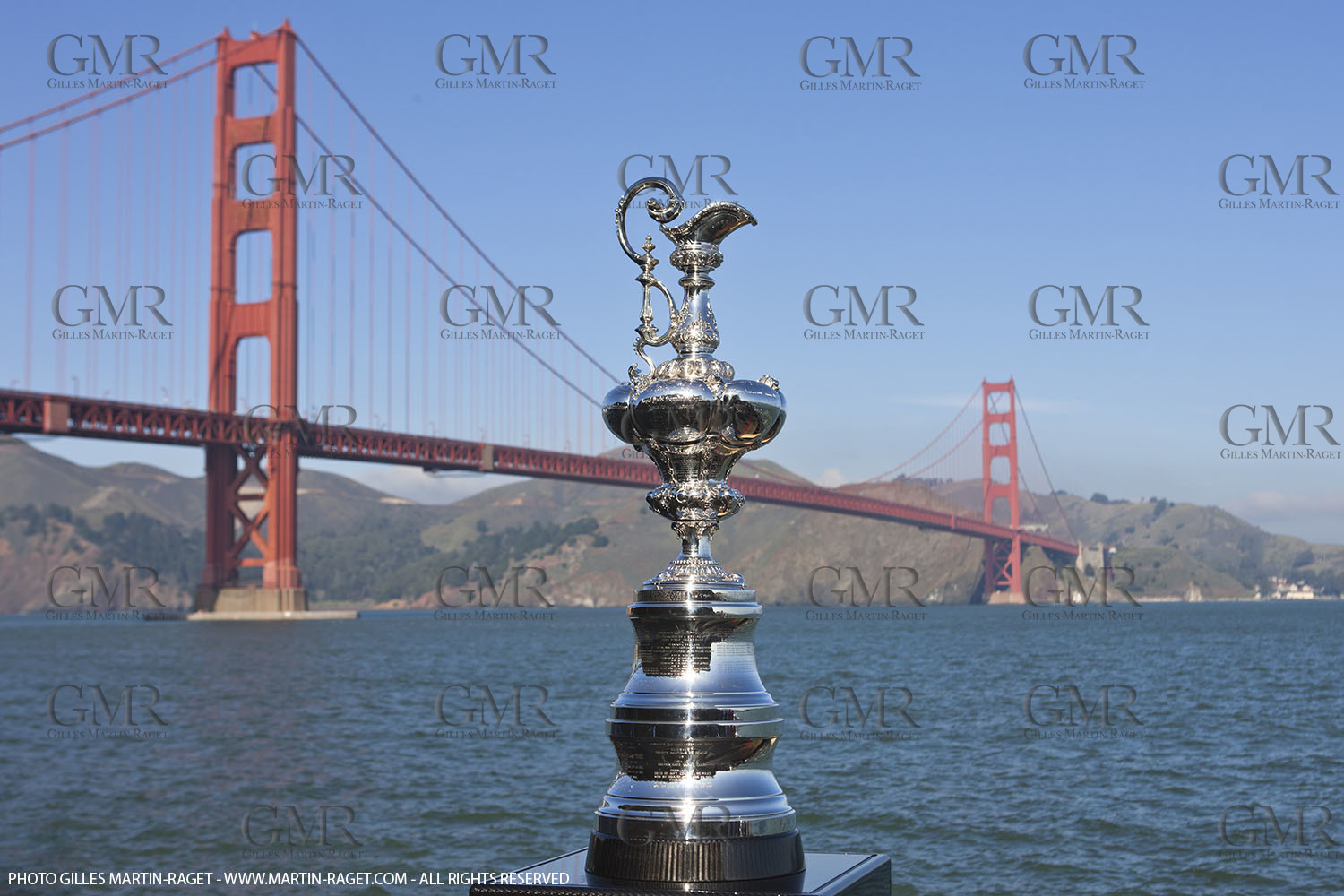 04 01 2011 - San Francisco (USA, CA) - 34th America's Cup - The America's Cup in San Francisco - Golden Gate Bridge