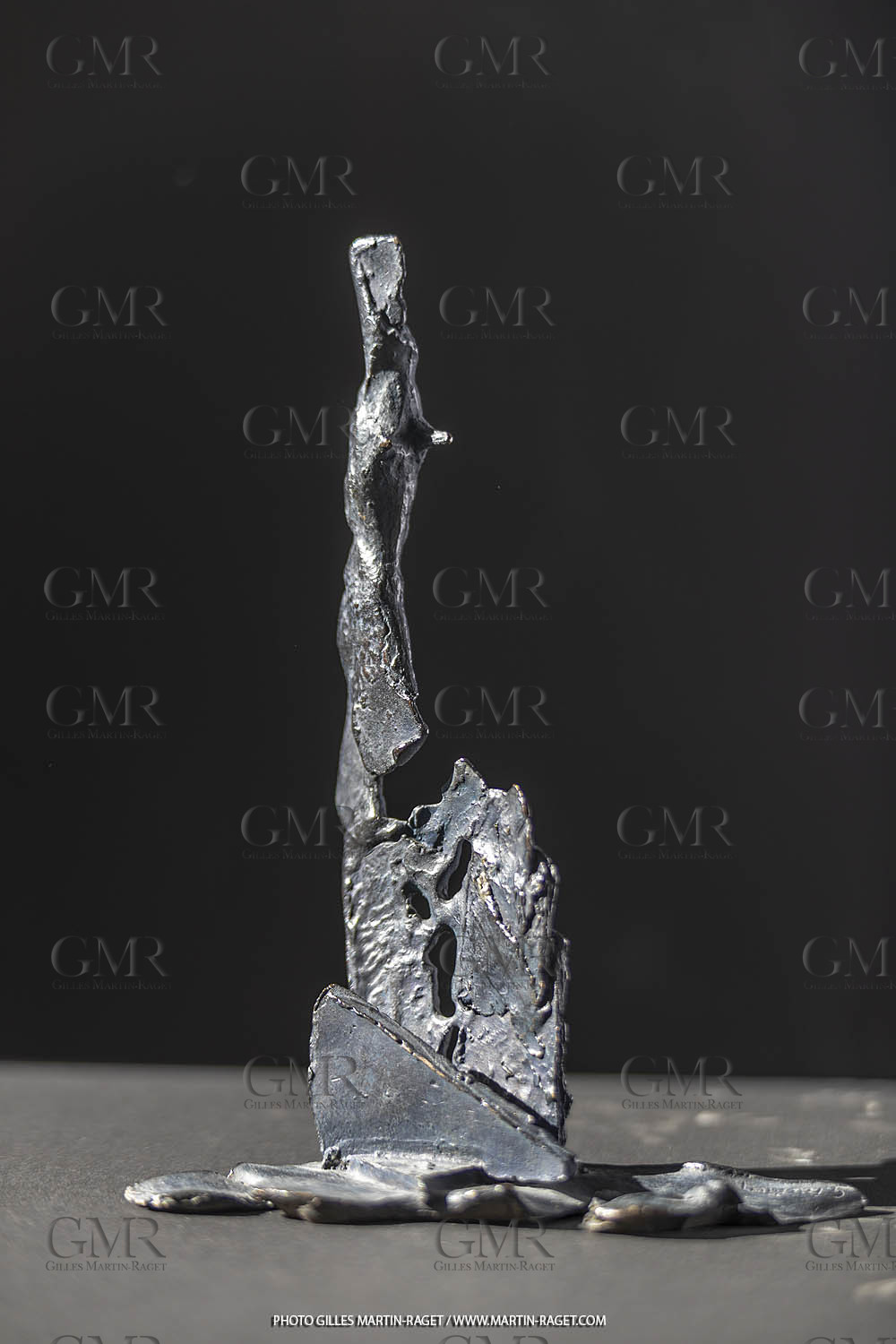 19 02 2020, Marseille (FRA,13), Oeuvre de Germaine Richier, Petit bronze n° 2, 1956, bronze patiné foncé, épreuve exposition, Fondeur : LThinot, Paris, 25 X 14,5 X 14 cm, collection particulière