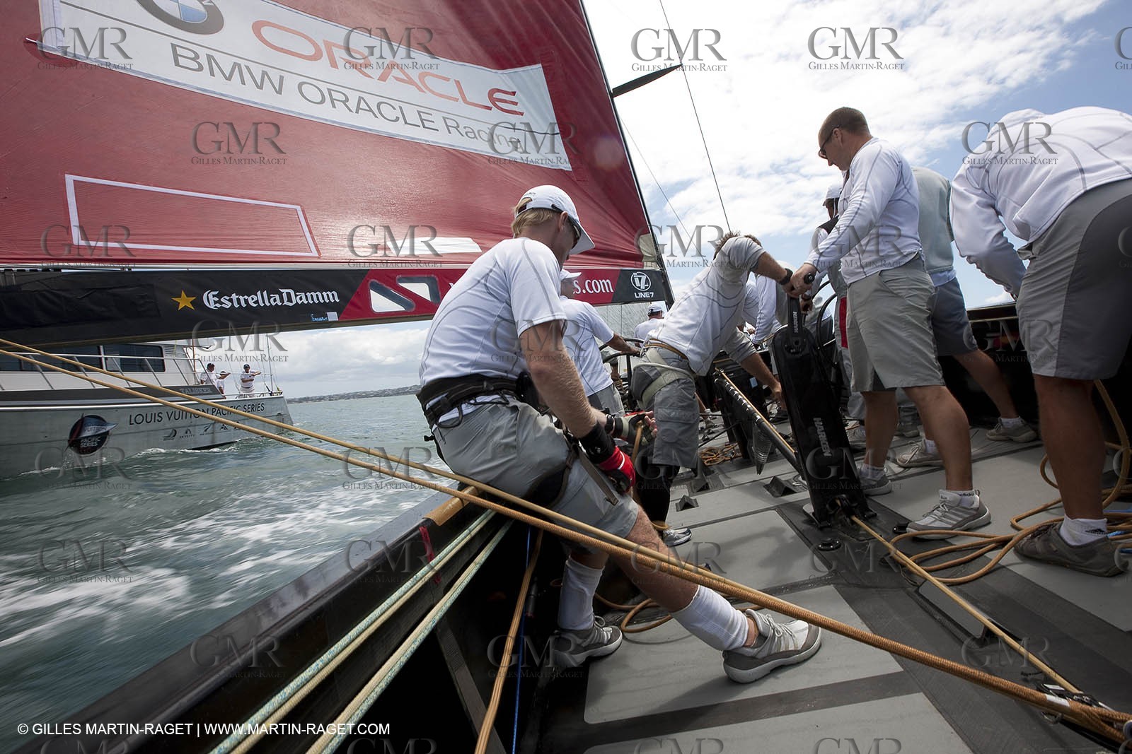 29 01 2009 - Auckland (NZL) -  Louis Vuitton Pacific Series - BMW ORACLE Racing - Training