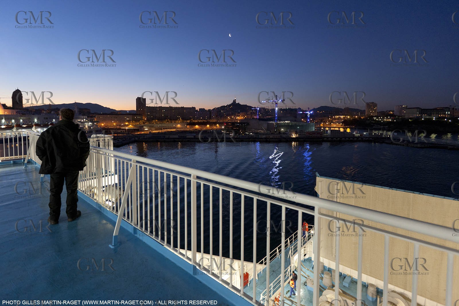 17 02 2012 - Marseille (FRA,13) - Arrival in Marseille onboard ferry Piana (La Meridionale)