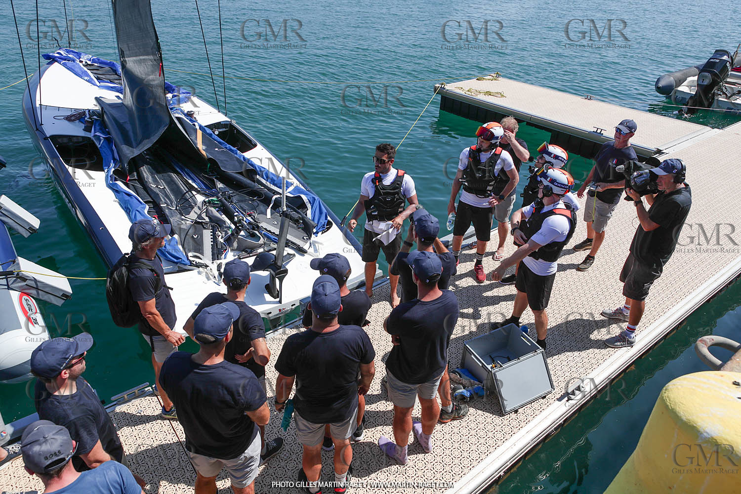 22 08 2023, Barcelona (ESP), 37th America's Cup, Orient Express Racing Team, AC 40 first training