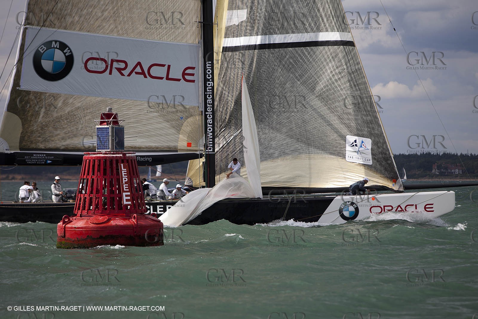 02 08 2010 - Cowes (UK, IOW) -  The 1851 Cup -  BMW ORACLE Racing - Training Day