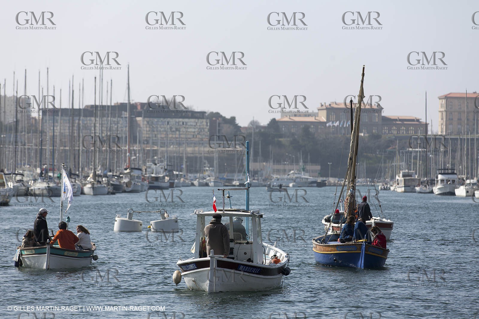 02 02 2013- Marseille (FRA,13) Inauguration de l'ombrière et du Vieux Port semi-piétonnier