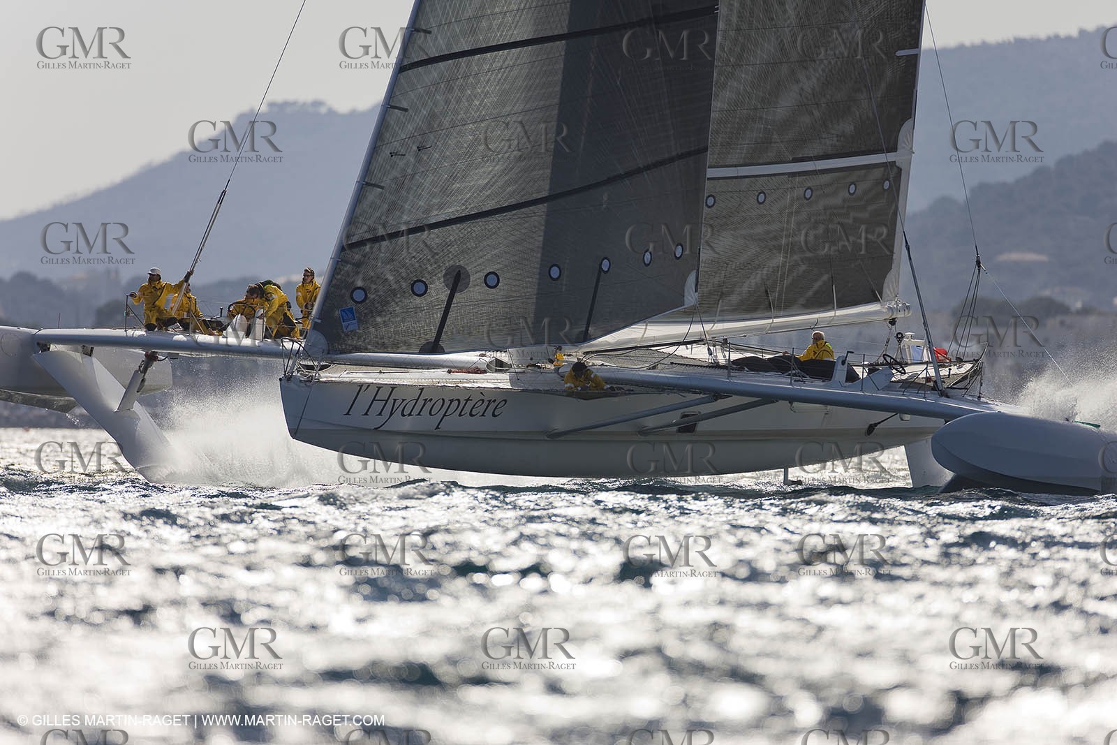 14 06 2008 - Toulon-Hyères (FRA,83) - Campagne d'essais de l'Hydroptère en vue de la tentative de record à plus de 50 nds