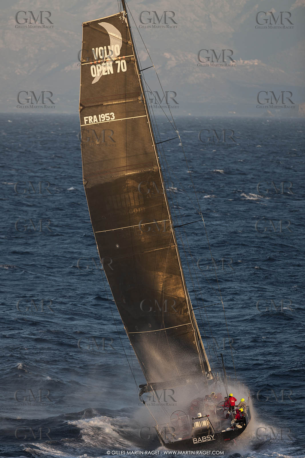 09 10 2017, Calvi (FRA,20), VOR 70 Babsy, Tentative de record autour de la Corse à la voile, skipper Franck Cammas