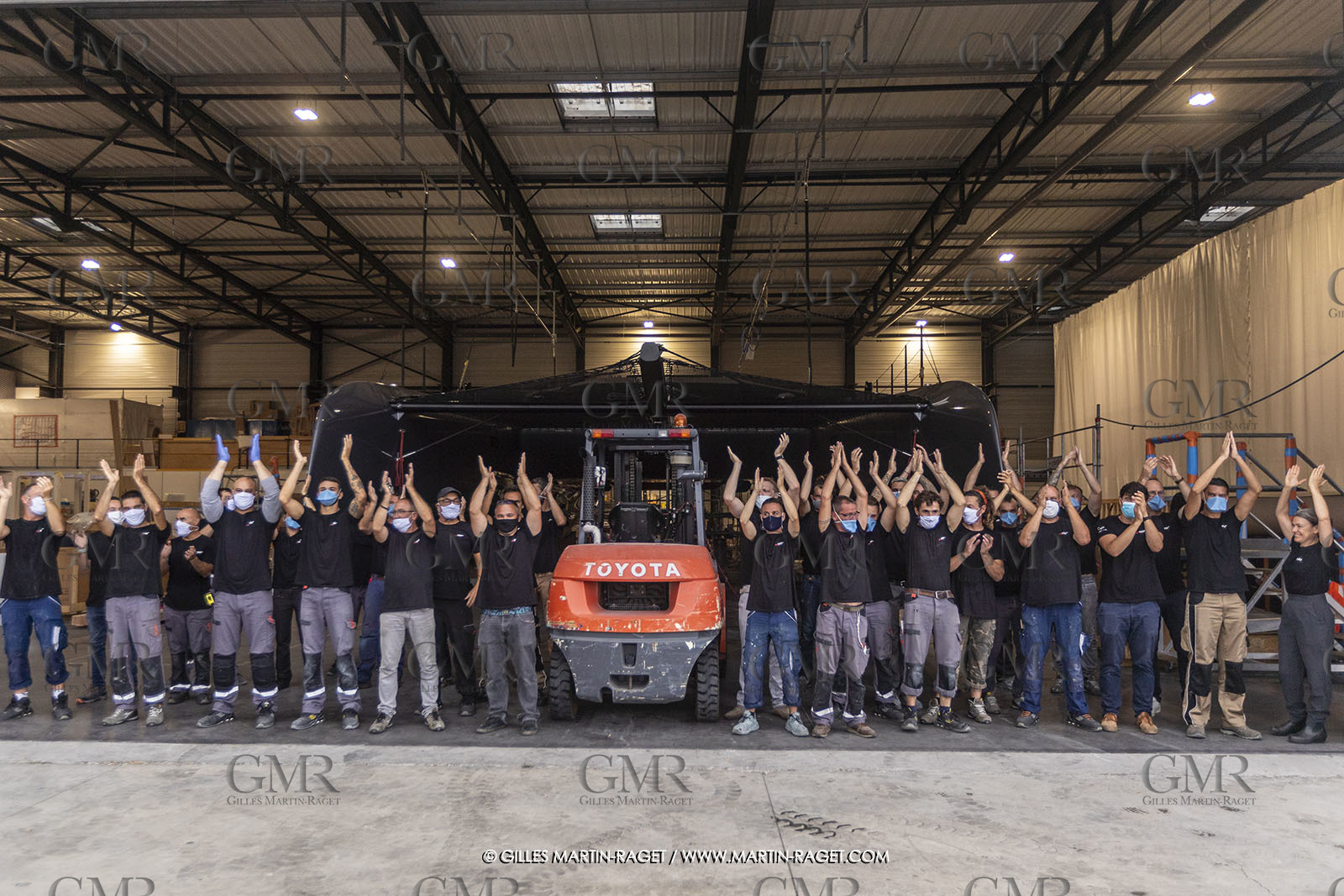 21 07 2020, La Grande Motte (FRA), Gunboat, Gunboat 68 SeaTilt out of the shed