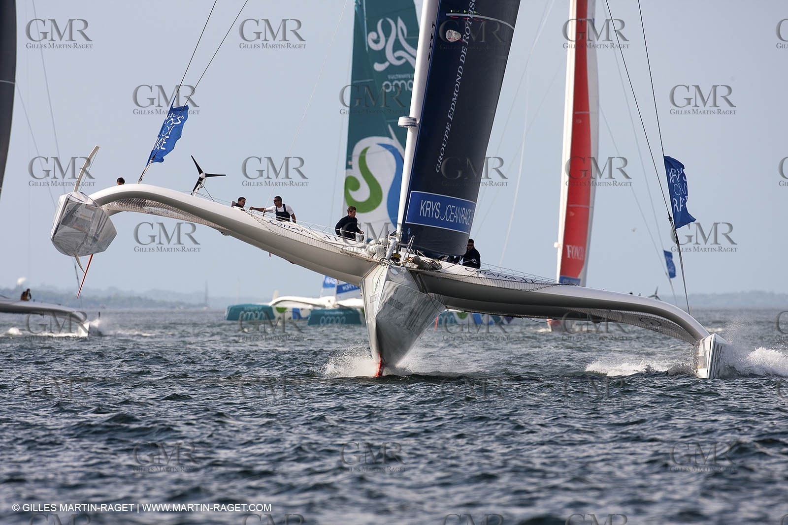 02 07 2012 - Newport (RI) -start of the Krys Ocean Race pre-event sailed between Newport and New York, Gitana XV