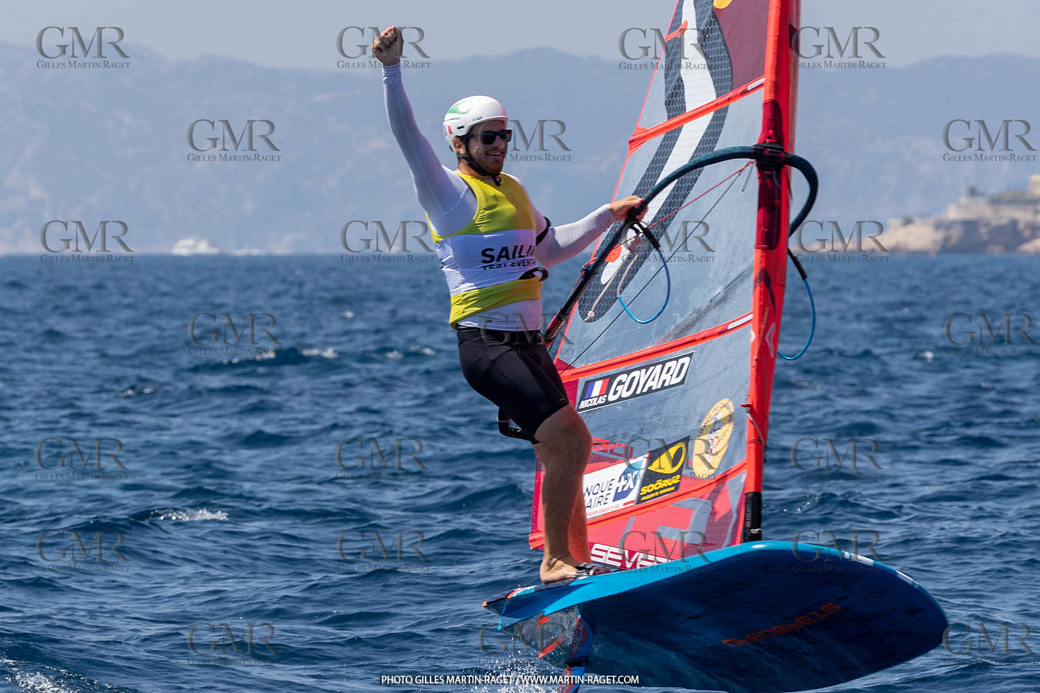 16 07 2023, Marseille, (FRA), Paris 2024 Olympic Games 2024 Sailing Test Event, Day 8, Medal race IQ Foil Men, Thomas Goyard (FRA)