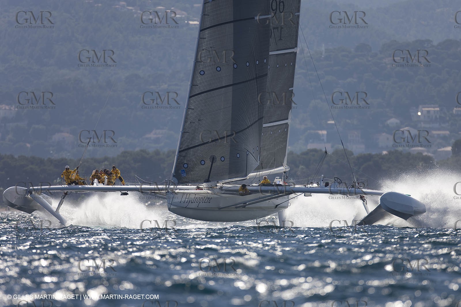 14 06 2008 - Toulon-Hyères (FRA,83) - 50 knots record attempt trials by l'Hydroptère