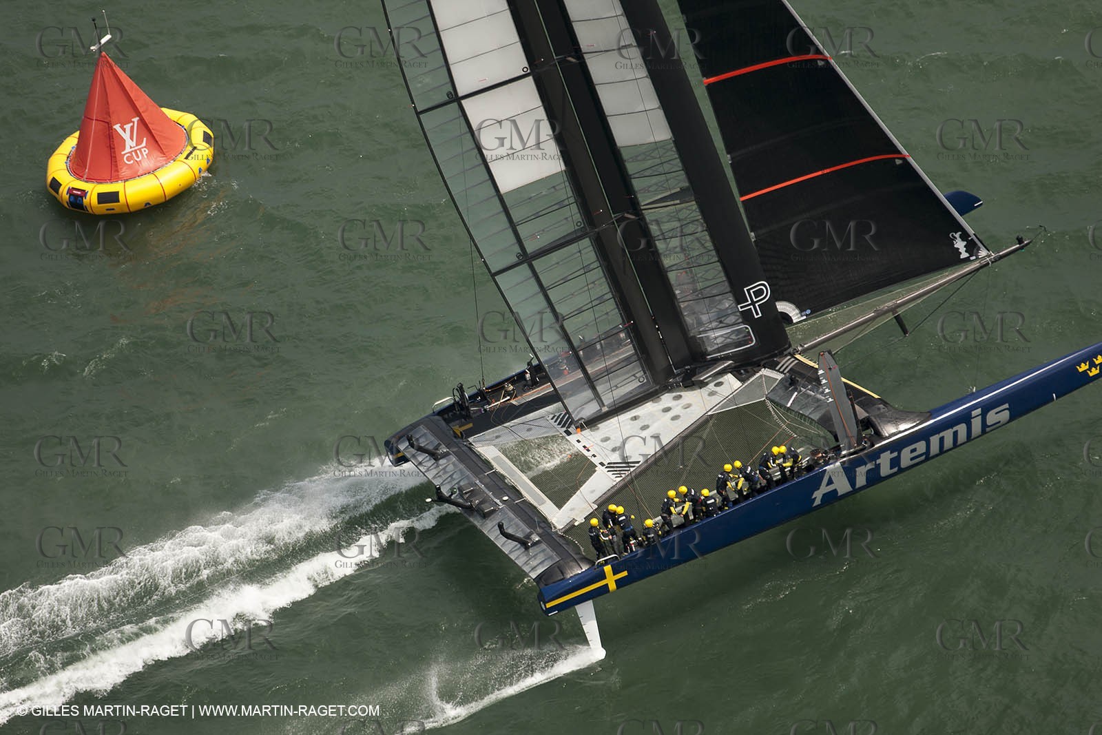 03 08 2013 - San Francisco (USA,CA) - 34th America's Cup - Louis Vuitton Cup - Semi-finals - Luna Rossa vs Artemis Racing - Race 1 - Artemis Racing