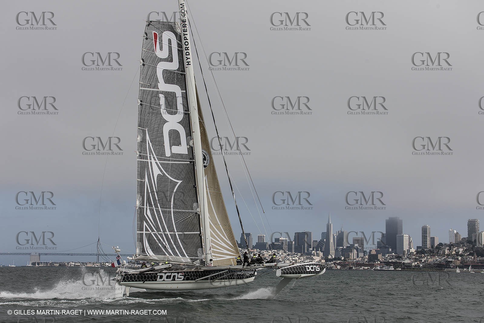 23 08 2012 - San Francisco (USA,CA) l'Hydroptère sails in San Francisco Bay