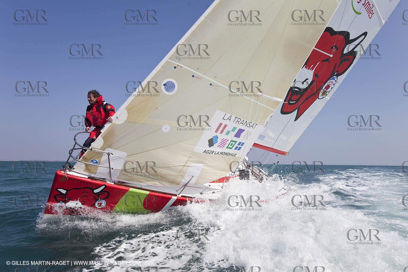 13 03 2010 -  La Grande Motte   Port Camargue (FRA) - Groupe Bel - Kito de Pavant   Sebastien Audigane training for Transat AG2R