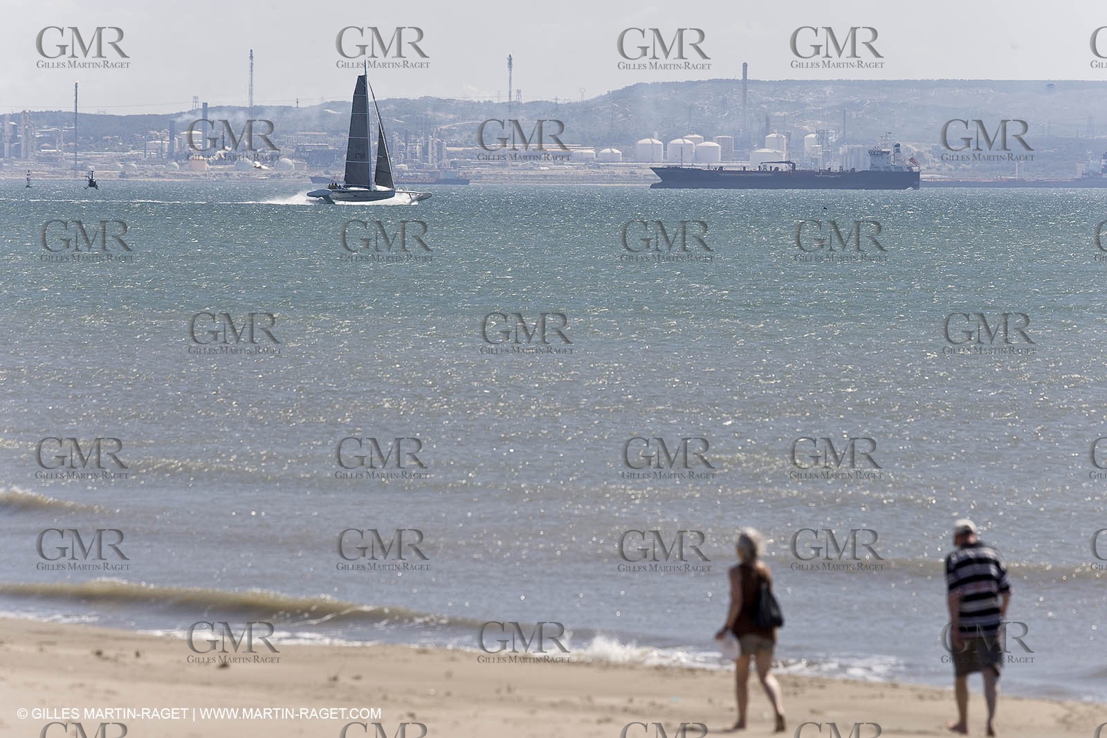 18 06 2008 - Port Saint Louis du Rhône (FRA,83) - 50 knots record attempt trials by l'Hydroptère