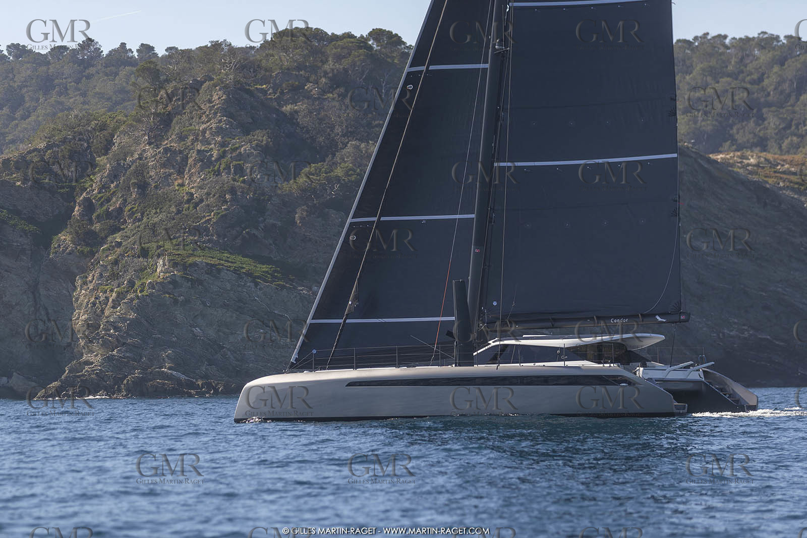 16 02 2019, Porquerolles (FRA,83), Gunboat 68 sail testing  3